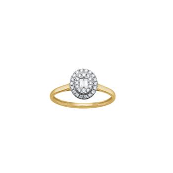 14kt. guldring m. 0,204 W/SI from Siersbøl