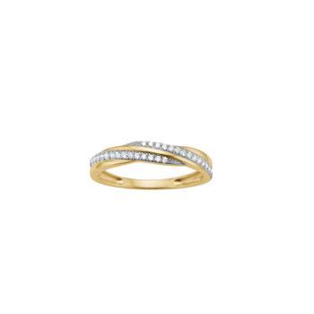 14kt. guldring m. 0,165 W/SI from Siersbøl