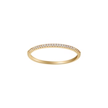 Siersbøl's Handmade finger ring in 14 kt gold with two hearts