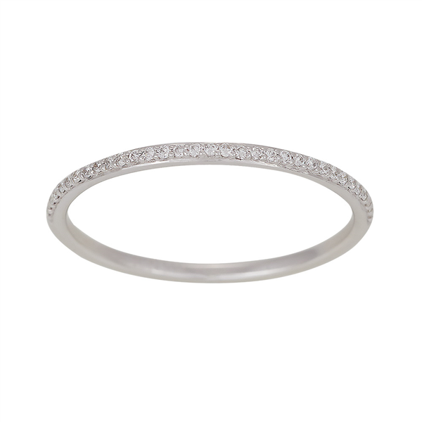 14kt. hvg. ring med 0,08ct TW/SI from Siersbøl