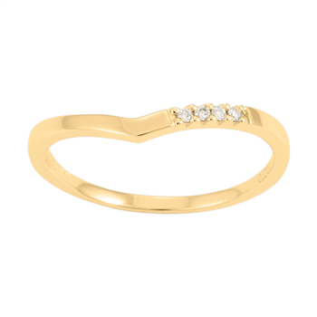 14kt. guldring m/dia 0.030ct W/SI from Siersbøl
