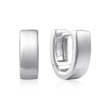 Sølv creoler from Støvring Design