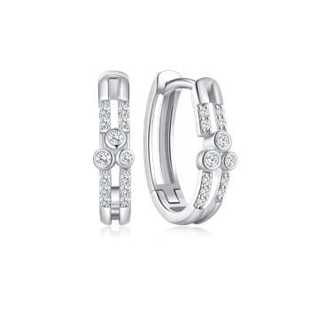 Sølv creoler from Støvring Design