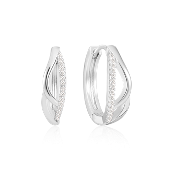 Sølv creoler from Støvring Design