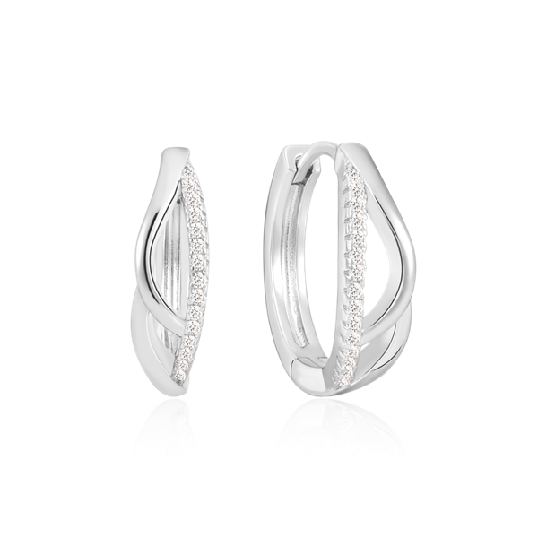 Sølv creoler from Støvring Design