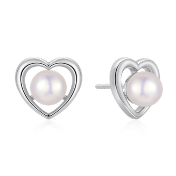 Sølv creoler from Støvring Design