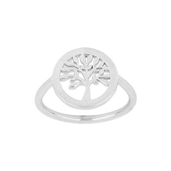Rhod. sølvring TREE52 11mm Str.54 from Nordahl