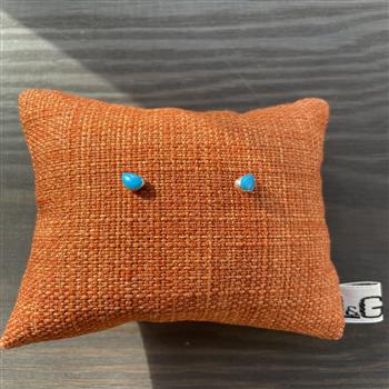 Ørestik sølv dråbe Turkis from L&G