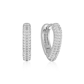 Sølv creoler from Støvring Design