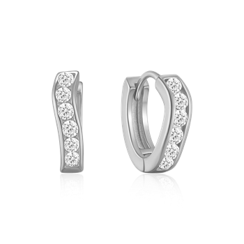 Sølv creoler from Støvring Design