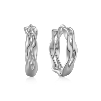 Sølv creoler from Støvring Design