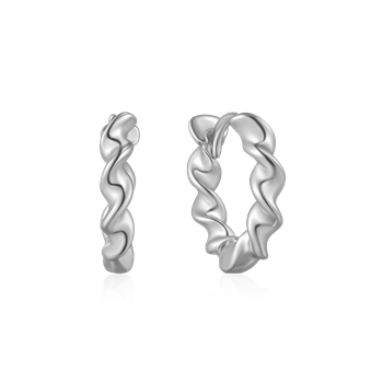 Sølv creoler from Støvring Design