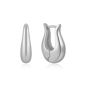 Sølv creoler from Støvring Design