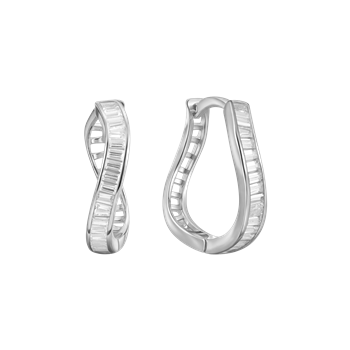 Sølv creoler from Støvring Design