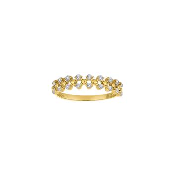 8kt. guldring m/cz from Siersbøl