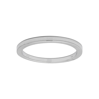 Rhodineret sølv ring ADINANOR enkel Str.54 from Joanli Nor