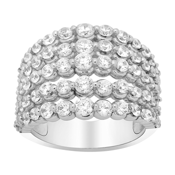 Rhd. sølv ring ALISONNOR med cz 16mm* Str.56 from Joanli Nor