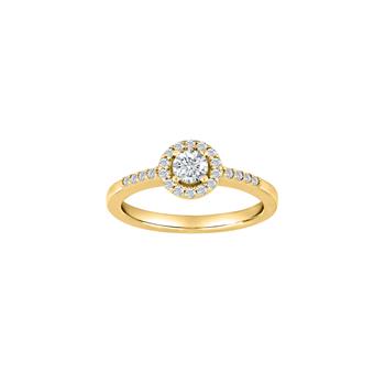 Forgyldt sølv ring ELLENOR B 7mm Str.60 from Joanli Nor