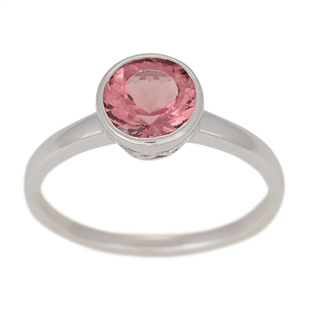 14kt. hvidgulds ring m/pink tourmalin* from Siersbøl