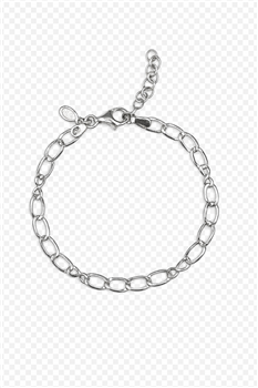 Armbånd sølv rhodineret åben oval from L&G