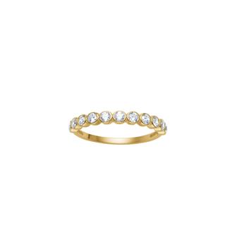 8kt. guldring  m. cz from Siersbøl