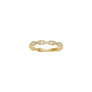 8kt. guldring  m. cz from Siersbøl