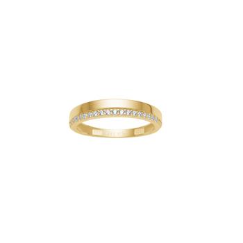 8kt. guldring  m. cz from Siersbøl