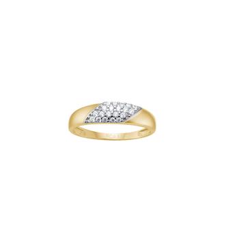 8kt. guldring  m. cz from Siersbøl