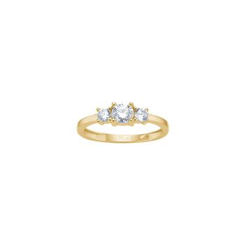 8kt. guldring  m. cz from Siersbøl