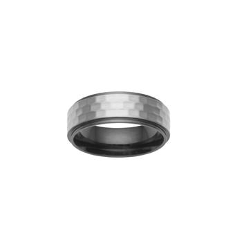 SON stål ring med IP black str. 70 from Son of Noa
