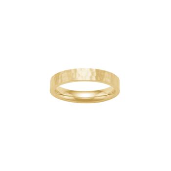 SON stål ring IP gold, hamret, str. 70 from Son of Noa