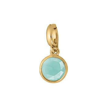 Klips til armbånd med aqua calcedon from Blicher Fuglsang
