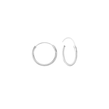 SØLV CREOL 12 MM MASSIV 1MM TRÅD M/VRIDL from Aagaard