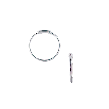 SØLV CREOL 15,5MM, 1MM TRÅD MASSIV M/VRI from Aagaard