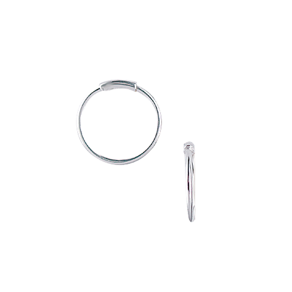 SØLV CREOL 15,5MM, 1MM TRÅD MASSIV M/VRI from Aagaard