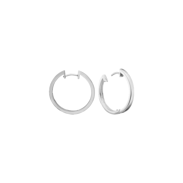 SØLV CREOL 14MM TRÅD 3MM M/KLAPLÅS from Aagaard