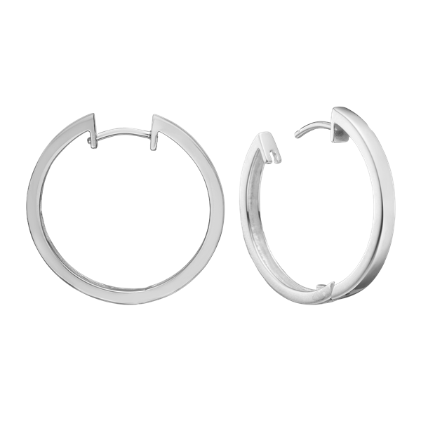 SØLV CREOL 28,5 MM TRÅD 3MM M/ KLAPLÅS from Aagaard