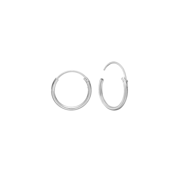 SØLV CREOL 12MM, 1,2 MM TRÅD M/ VIPPELÅS from Aagaard