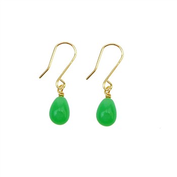 14K Earrings w.Chrysoprase 14karat  from San - Links of Joy