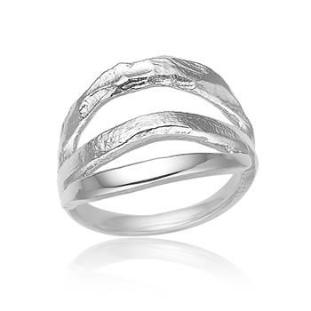 Cool ring i sølv from Blicher Fuglsang