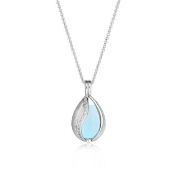 Smykke Æg med Aqua Calcedon from Blicher Fuglsang