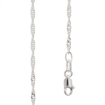 Silver necklace, from Bee