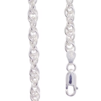 Silver necklace, from Bee