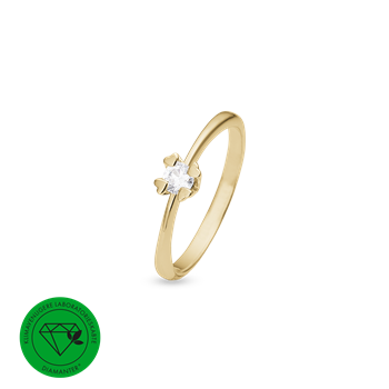 MARY Ring 14K LG DIAM 0,25CT W/VS from Aagaard