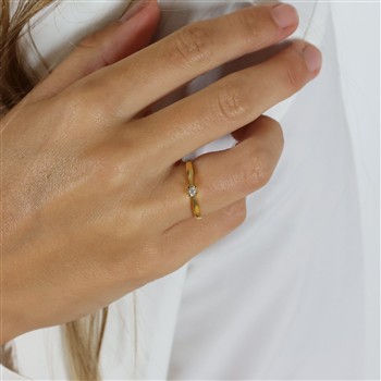 ETERNITY 14KT D.RING 1X0,05CT WSI 4/GRAB from Aagaard