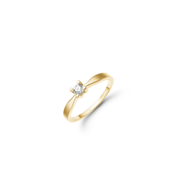 ETERNITY 14KT D.RING 1X0,15CT WSI 4/GRAB from Aagaard