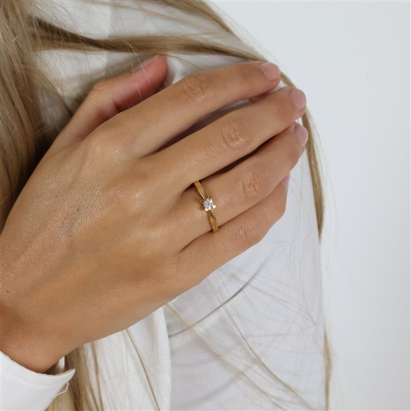 ETERNITY 14KT D.RING 1X0,15CT WSI 4/GRAB from Aagaard