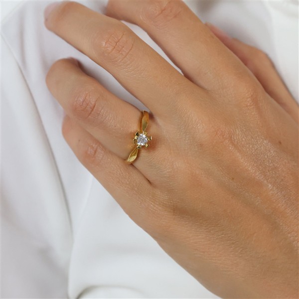 ETERNITY 14KT D.RING 1X0,30CT WSI from Aagaard