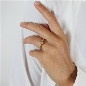 ETERNITY 14KT D.RING 1X0,30CT WSI from Aagaard
