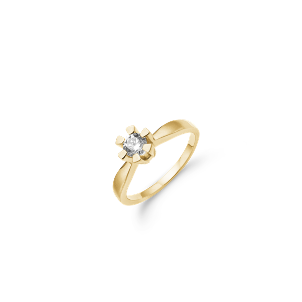ETERNITY 14KT D.RING 1X0,40CT WSI from Aagaard